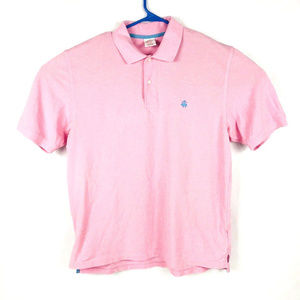 BROOKS BROTHERS MEN'S L POLO SHIRT PINK